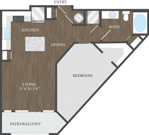 A4 floorplan at Aspire at 610 apartments